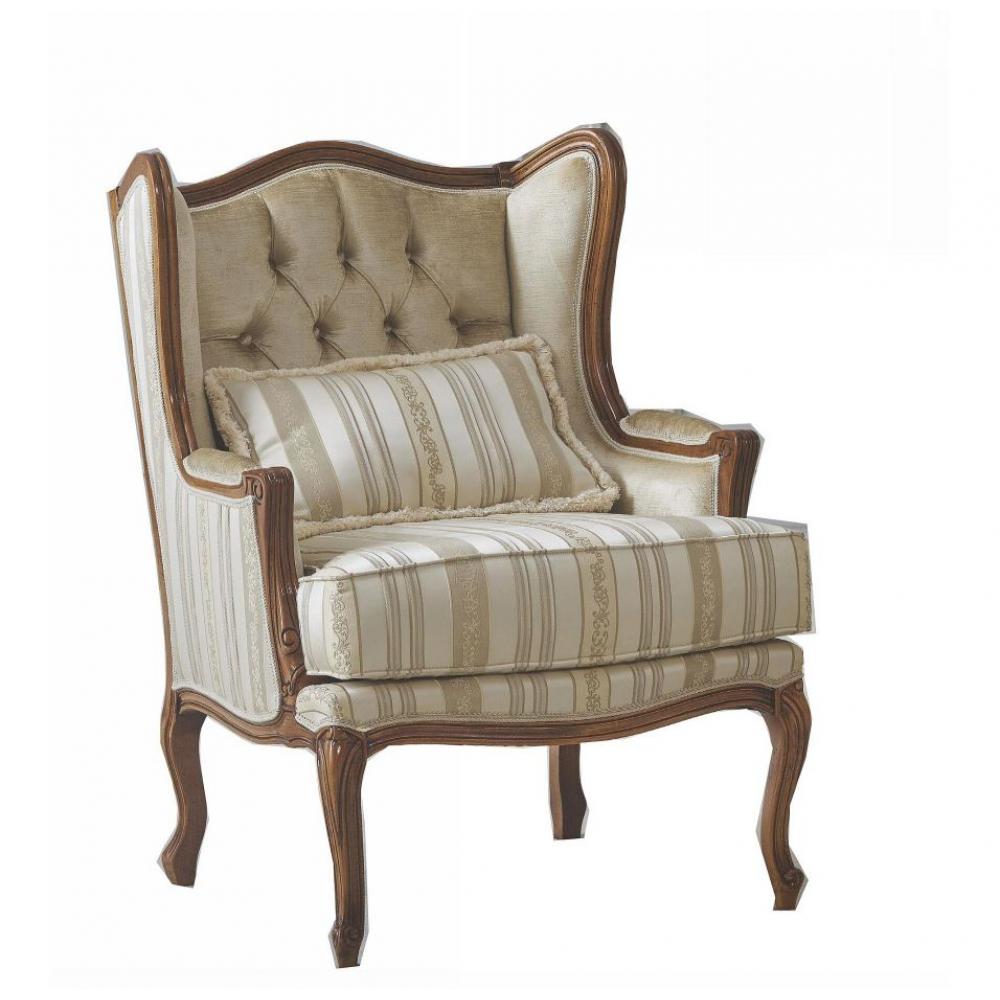 klasszikus elegans diofa fa csikos arany karpitos fules fotel fulesfotel elegans kenyelmes villa luxus szalon exkluziv butor polgari lakberendezes.jpg